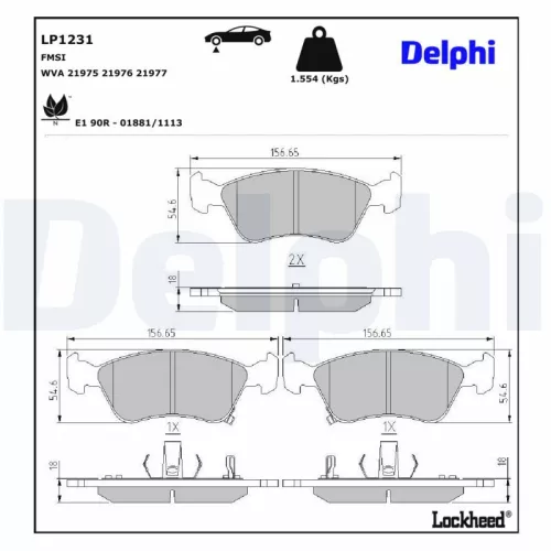 Brake Pad Set, disc brake