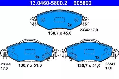 Brake Pad Set, disc brake
