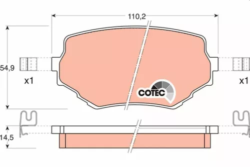 Brake Pad Set, disc brake