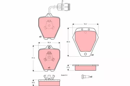 Brake Pad Set, disc brake