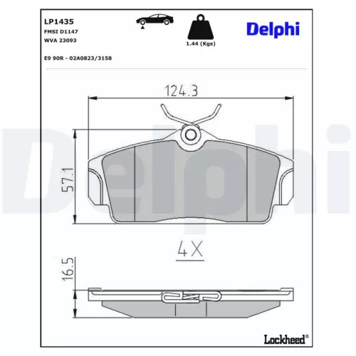 Brake Pad Set, disc brake