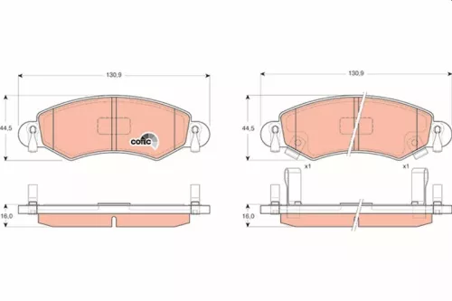 Brake Pad Set, disc brake