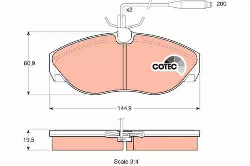 Brake Pad Set, disc brake
