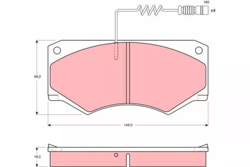 Brake Pad Set, disc brake