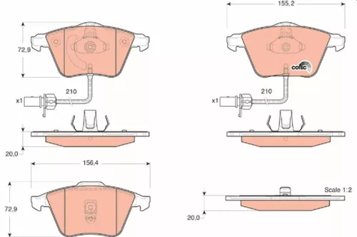Brake Pad Set, disc brake