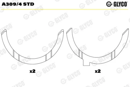 Thrust Washer, crankshaft