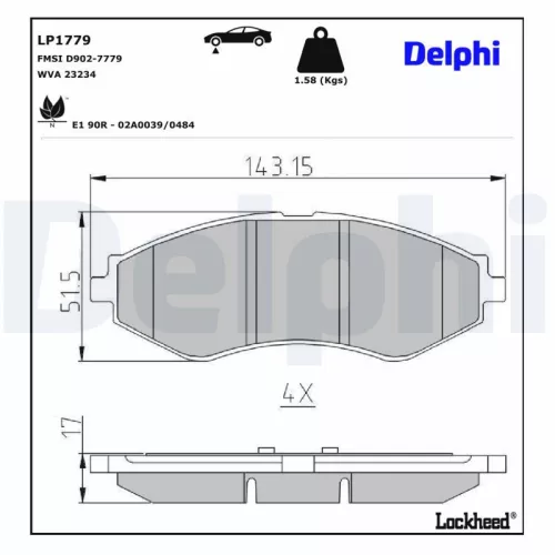 Brake Pad Set, disc brake