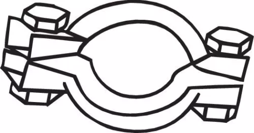 Clamping Piece, exhaust system