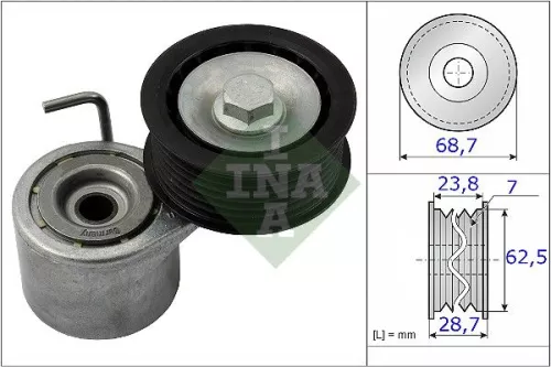 Belt Tensioner, V-ribbed belt