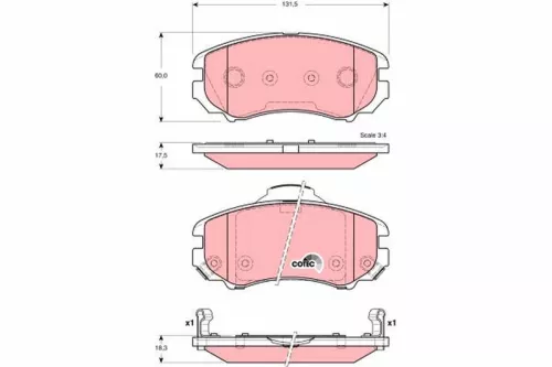 Brake Pad Set, disc brake