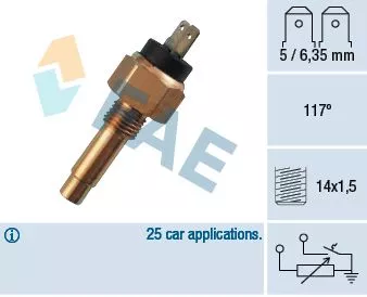 Sensor, coolant temperature