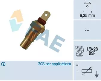 Sensor, coolant temperature