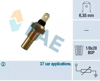 Sensor, coolant temperature