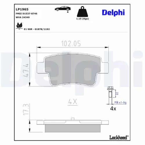 Brake Pad Set, disc brake