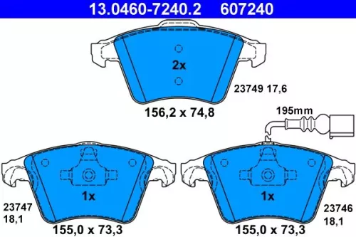 Brake Pad Set, disc brake