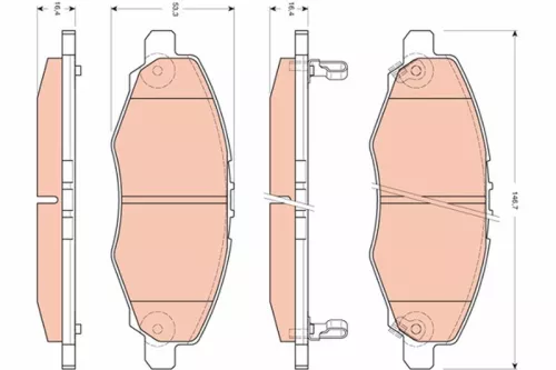 Brake Pad Set, disc brake