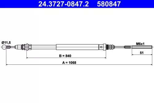 Cable Pull, parking brake