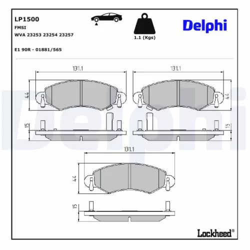 Brake Pad Set, disc brake