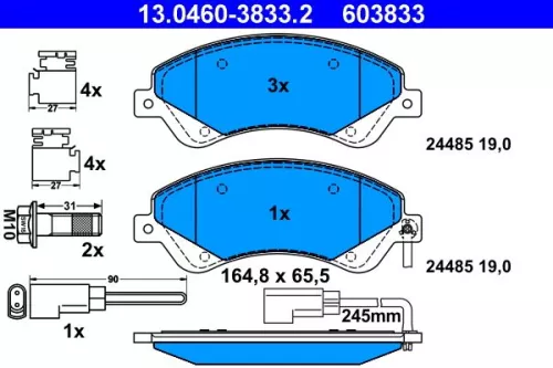 Brake Pad Set, disc brake