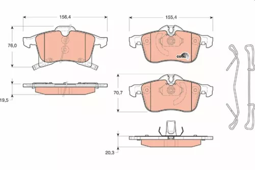 Brake Pad Set, disc brake