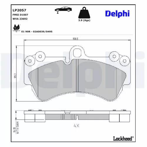 Brake Pad Set, disc brake