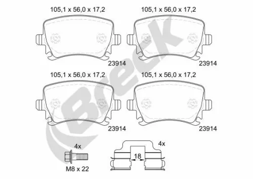 Brake Pad Set, disc brake