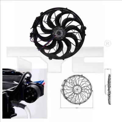 Fan, air conditioning condenser