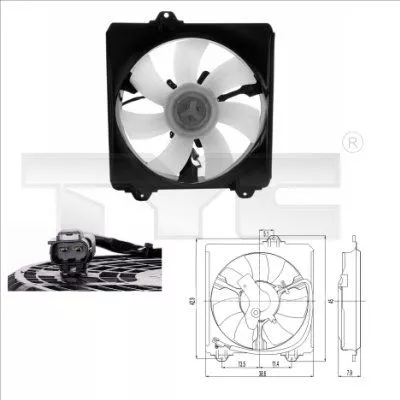 Fan, air conditioning condenser