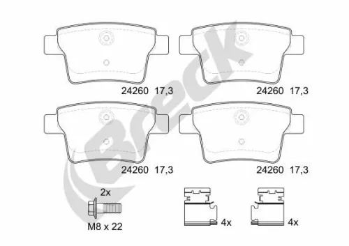 Brake Pad Set, disc brake