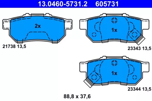 Brake Pad Set, disc brake