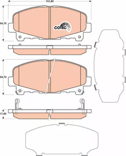 Brake Pad Set, disc brake