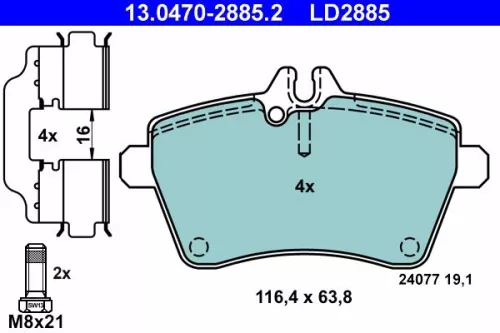 Brake Pad Set, disc brake