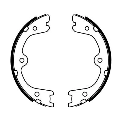 Brake Shoe Set, parking brake