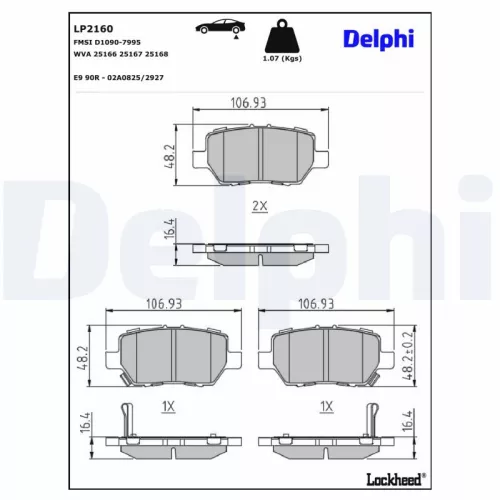 Brake Pad Set, disc brake