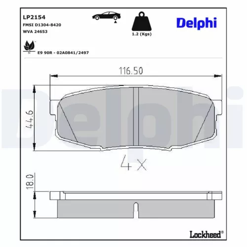 Brake Pad Set, disc brake
