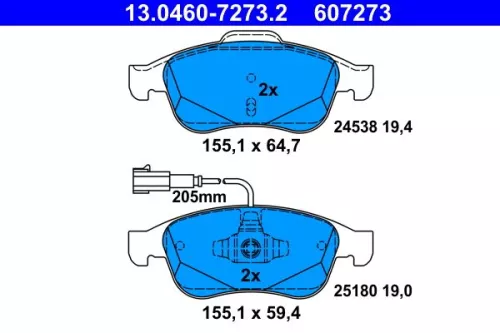 Brake Pad Set, disc brake