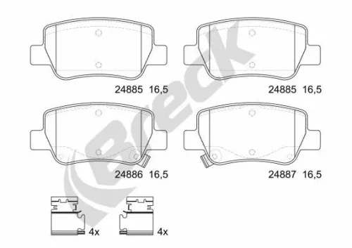 Brake Pad Set, disc brake