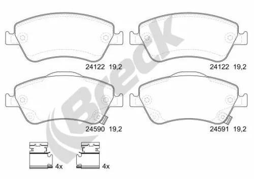 Brake Pad Set, disc brake