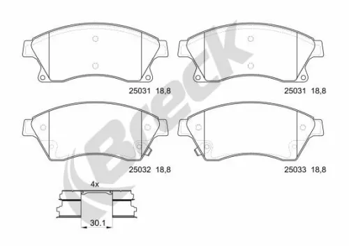 Brake Pad Set, disc brake