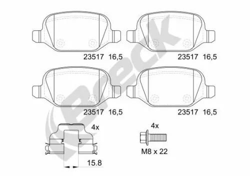 Brake Pad Set, disc brake