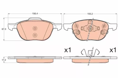Brake Pad Set, disc brake