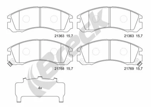 Brake Pad Set, disc brake