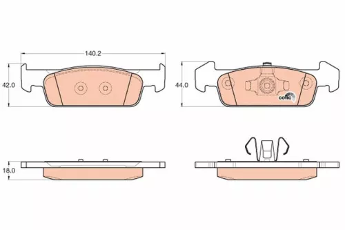 Brake Pad Set, disc brake