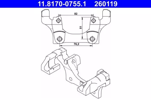 Bracket, brake caliper