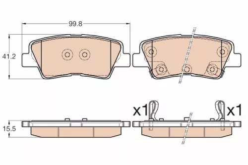 Brake Pad Set, disc brake