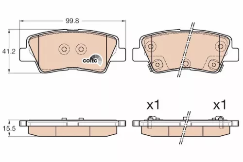 Brake Pad Set, disc brake
