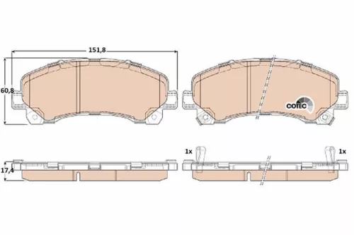 Brake Pad Set, disc brake