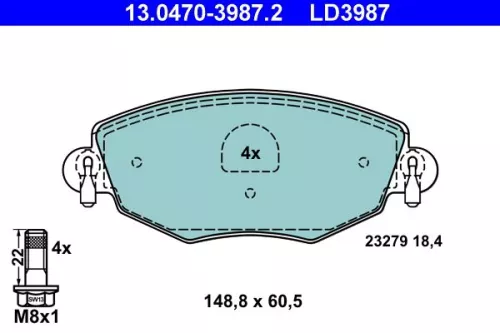 Brake Pad Set, disc brake