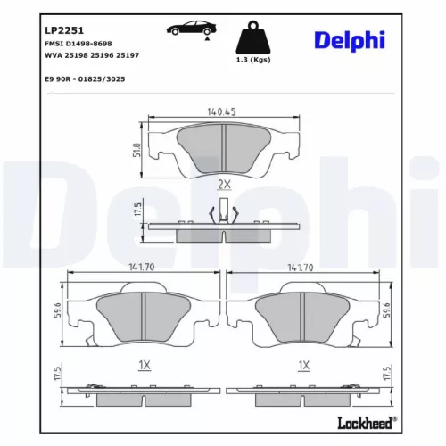 Brake Pad Set, disc brake
