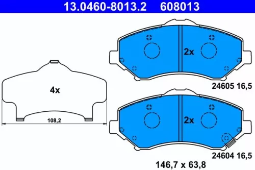 Brake Pad Set, disc brake